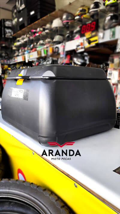 Caixa para Moto 65 Litros ICBras Tampa Aberta - Aranda Moto Peças em Londrina - PR.