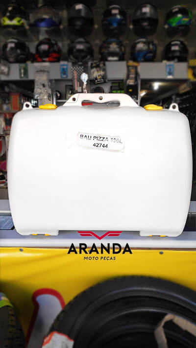 Caixa para Moto Entrega de Pizza ICBras - Aranda Moto Peças em Londrina - PR.