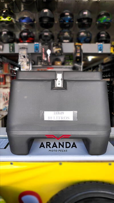 Caixa para Moto Pro Tork 80 Litros - Aranda Moto Peças em Londrina - PR.