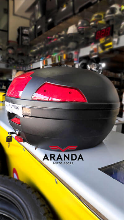 Baú para Moto 35 Litros - Aranda Moto Peças em Londrina - PR.