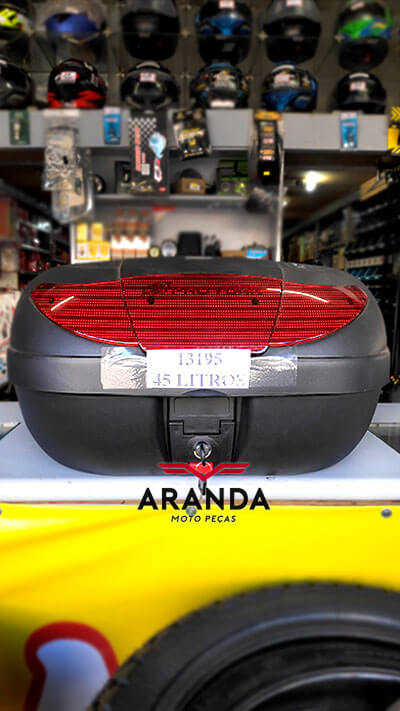 Baú para Moto 35 Litros - Aranda Moto Peças em Londrina - PR.