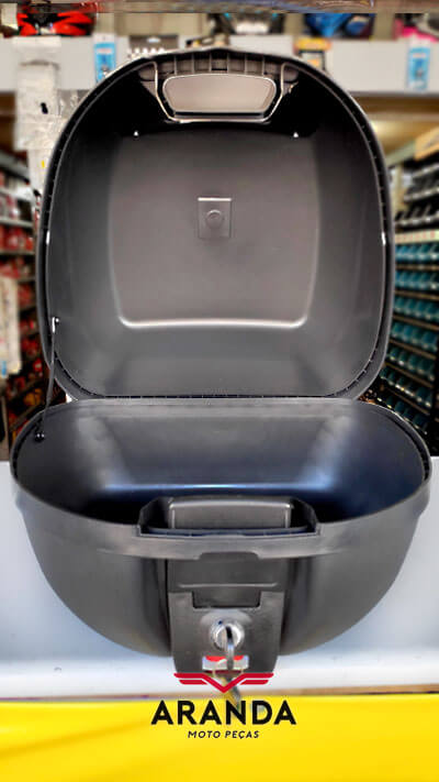 Baú para Moto 28 Litros - Tampa Aberta - Aranda Moto Peças em Londrina - PR.