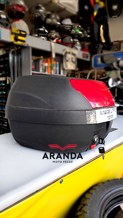 Baú para Moto 28 Litros - Aranda Moto Peças em Londrina - PR.