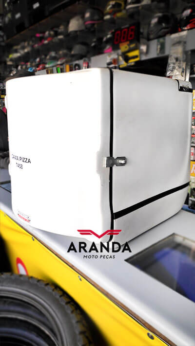 Caixa para Moto Entrega de Pizza Fibra